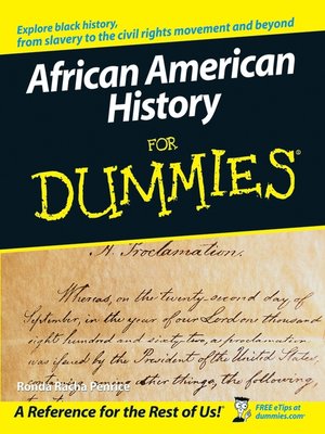 cover image of African American History For Dummies